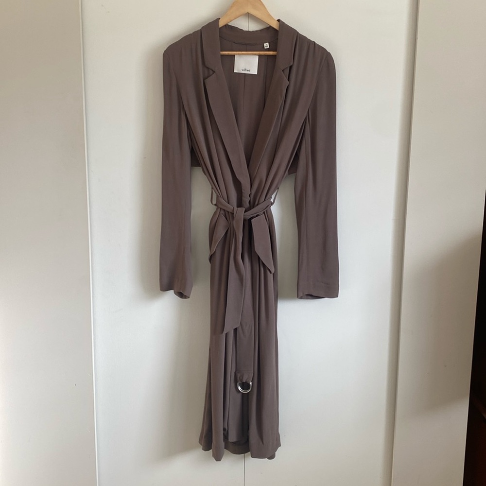 Aritzia belted trench coat